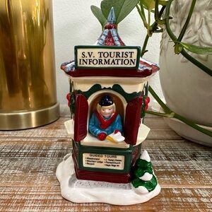 VTG Dept 56 Snow Village Tour the Village Tourist Christmas Booth #54526